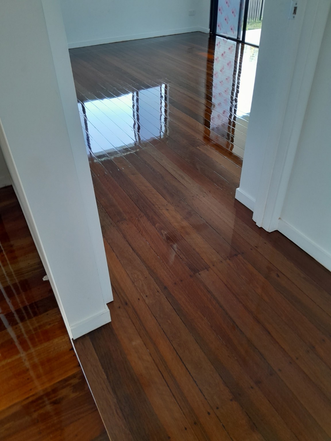 Finished timber floor